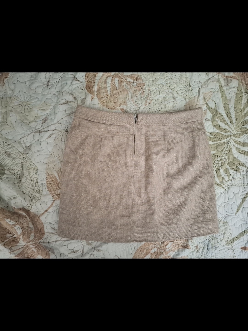 J. Crew Blush Beige Textured Mini Skirt
